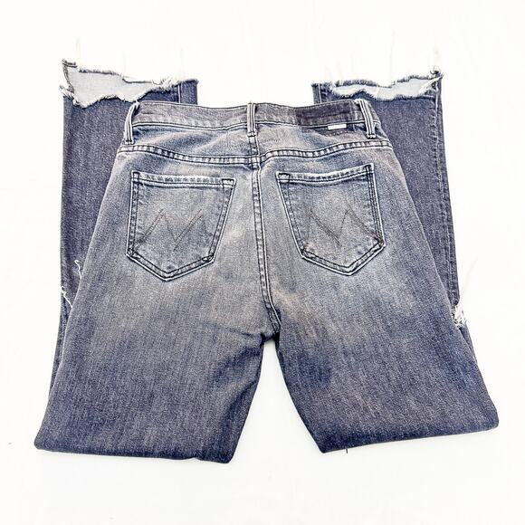 Mother The Insider Crop Step Chew Pedal to the Metal Destoyed Denim Jean Size 24 - Picture 3 of 10